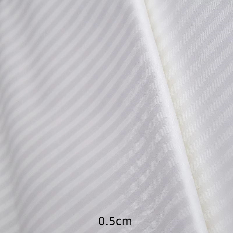 100 bomuldshvide sateen stribet 250t hotel tekstilstof