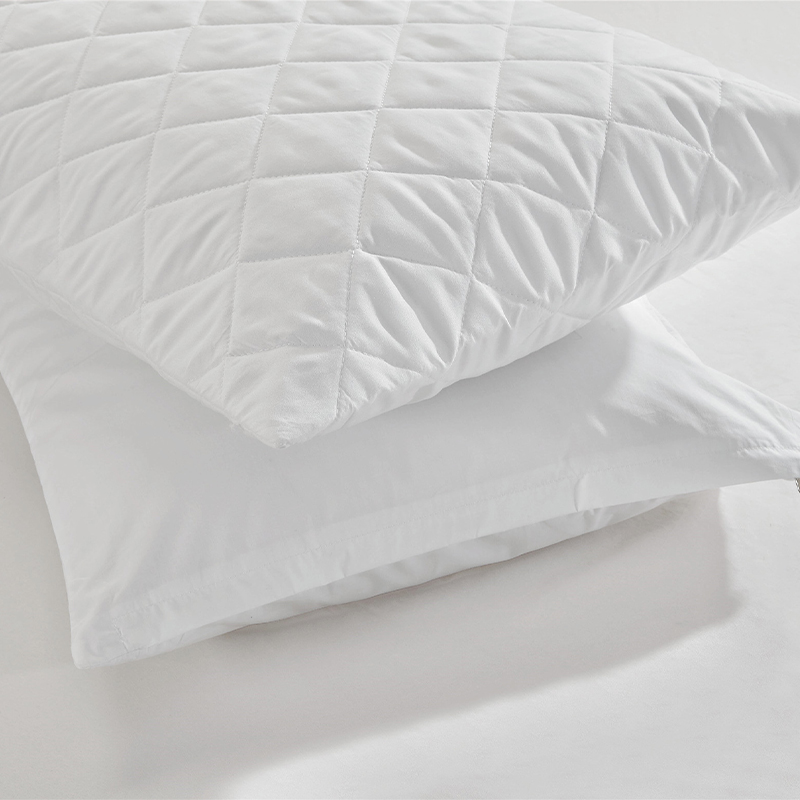 Lynlås vandtæt 100 gsm mikrofiber quiltet hotel seng pude beskytter