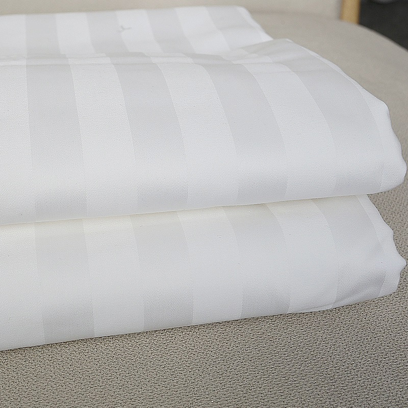 50% bomuld 50% polyester 250tc satin stribet hvidt boutique hotel sengeplader forsyning 50% bomuld 50% polyester 250tc satin stribet hvidt boutique hotel sengeplader forsyning
