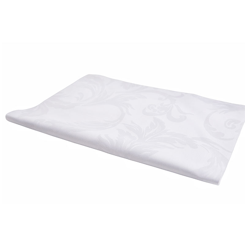 Bomuld hvid T300 satin jacquard sengetøj tekstilstof