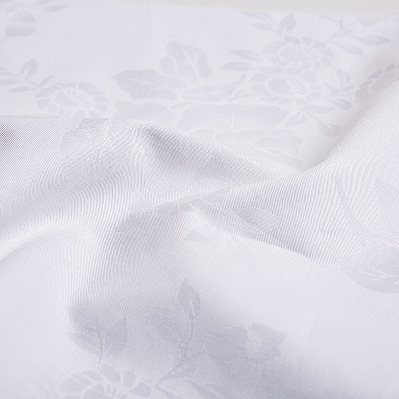 Bomuldssaten Jacquard vævet hotelplader stof