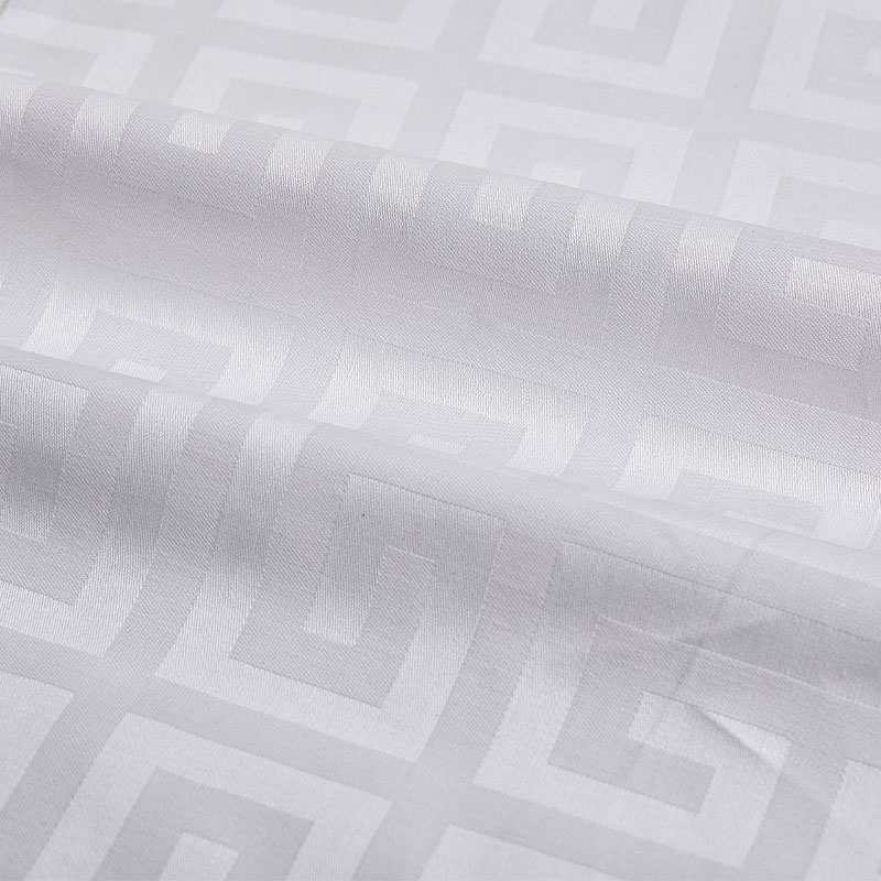 Kvalitet Jacquard Geometrisk bomuldsplader til hoteller